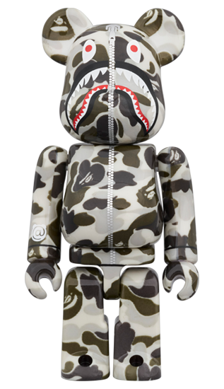 MEDICOM TOY BE@RBRICK BAPE(R) × CANADA GOOSE SHARK 100％ & 400％ メディコムトイ ベアブリック