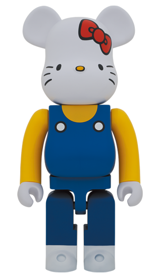 MEDICOM TOY BE@RBRICK HELLO KITTY (青オーバーオール版) 1000％ メディコムトイ ベアブリック