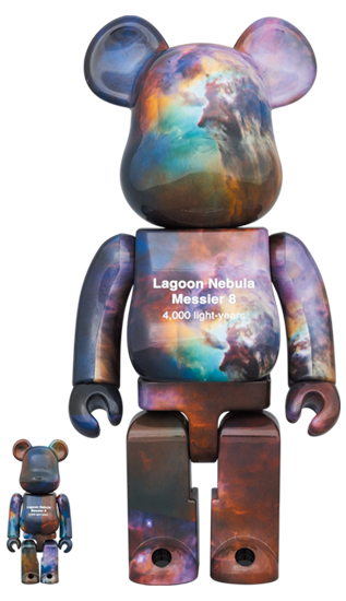MEDICOM TOY BE@RBRICK HUBBLE SPACE TELESCOPE Lagoon Nebula (Messier 8) 100％ & 400％ メディコムトイ ベアブリック
