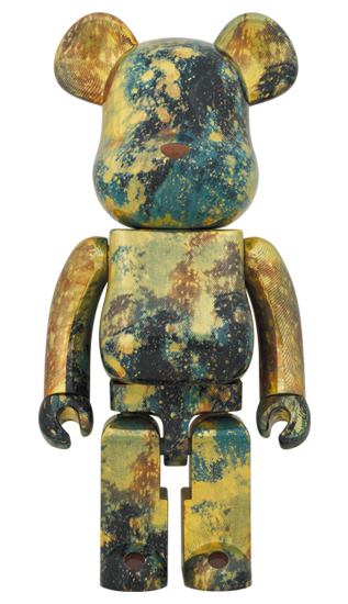 MEDICOM TOY BE@RBRICK PUSHEAD #5 GOLD 1000％ メディコムトイ ベアブリック