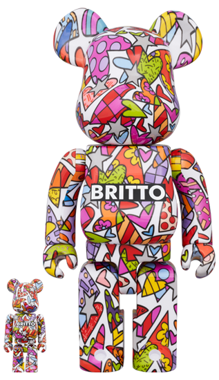 MEDICOM TOY BE@RBRICK ROMERO BRITTO HEART 100％ & 400％ メディコムトイ ベアブリック