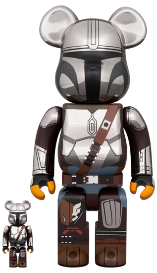 MEDICOM TOY BE@RBRICK THE MANDALORIAN CHROME Ver. 100％ & 400％ メディコムトイ ベアブリック