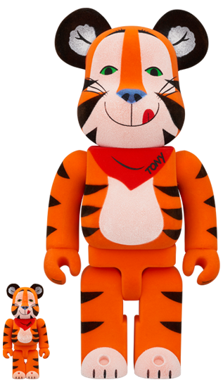 MEDICOM TOY BE@RBRICK TONY THE TIGER VINTAGE FLOCKY Ver.100％ & 400％ メディコムトイ ベアブリック