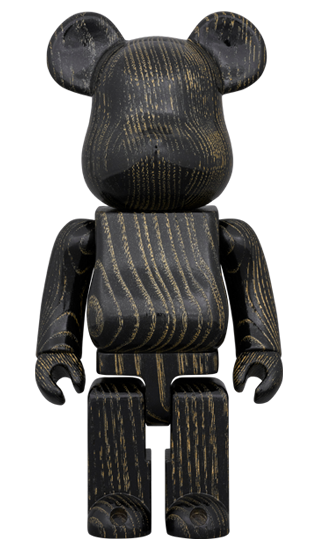MEDICOM TOY BE@RBRICK カリモク 浮造り 黒金 400％ メディコムトイ ベアブリック