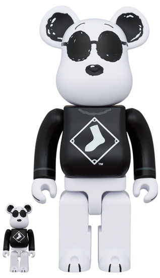 MEDICOM TOY MLB × PEANUTS BE@RBRICK SNOOPY(WHITE SOX) 100％ & 400％ メディコムトイ ベアブリック