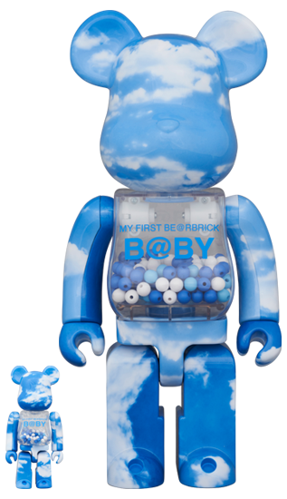 MEDICOM TOY MY FIRST BE@RBRICK B@BY BLUE SKY Ver.100％ & 400％ メディコムトイ ベアブリック