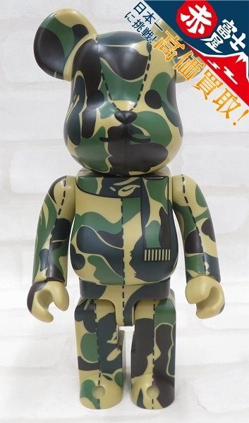 BE@RBRICK A BATHING APE グリーンカモフラージュ 400% ベアブリック